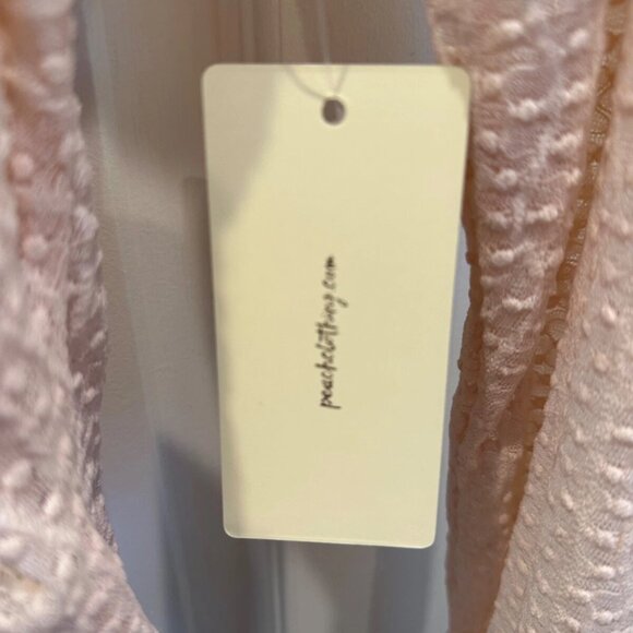 Peach Clothing XL Sheer Fitted Juniors Top - Picture 7 of 8